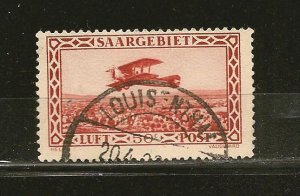 Saar SC#C1 Airmail 1928 Used