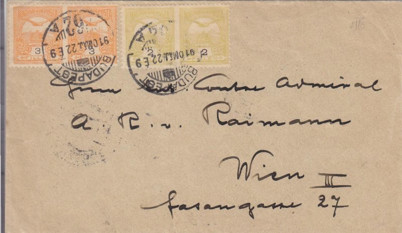 1922, Budapest, Hungary to Wein, Austria, See Remark (24379)