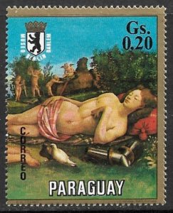 PARAGUAY 1971 20c Art Paintings Berlin Museum NUDE Issue Sc 1385b MH