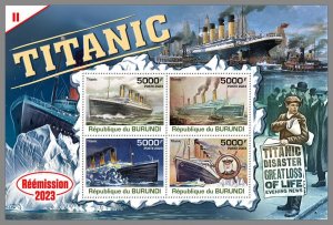 BURUNDI 2023 MNH Titanic M/S #253a2