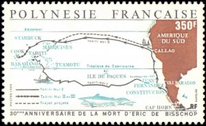 French Polynesia #491, Complete Set, 1988, Maps, Never Hinged