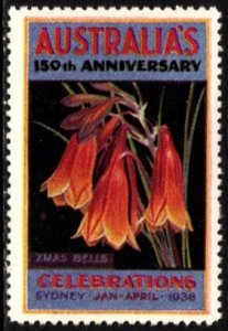 1938 Australia Poster Stamp 150th Anniversary Celebrations Sydney January-April