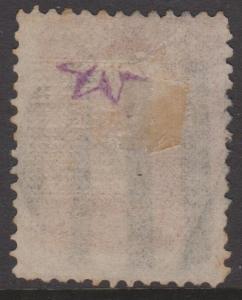 USA 1867 3c Washington Sc#85c Pink Shade With Grill