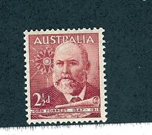 Australia, 227, Jphn Forrest Single,**Hinged**