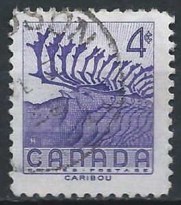 Canada 1956 - 4c Reindeer (Wildlife Week) - SG486 used