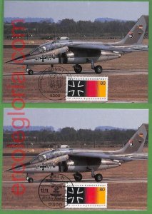 ag7290 - GERMANY - SET OF 2 PIECES MAXIMUM CARD - 12.11.1985 - AIRPLANE-