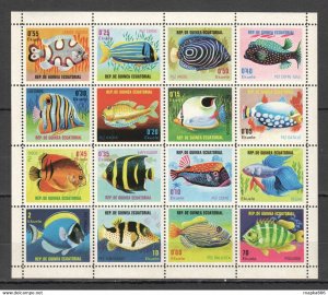 Guinea Ecuatorial Fauna Fish & Marine Life 1Sh ** Nw0165