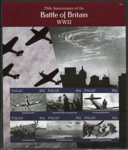 NEVER BEFORE OFFERED PALAU  2015 BATTLE OF BRITAIN  WORLD WAR II  SHEET IMPERF