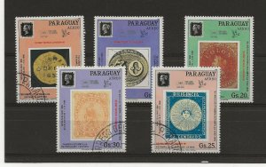 Thematic Stamps Others - PARAGUAY 1989 PENNY BLACK stamp on stamp  5 used