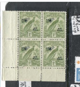 NEW GUINEA BIRD DATE A/M 1/2D SG 164 BLOCK OF 4  MNH     P0403H