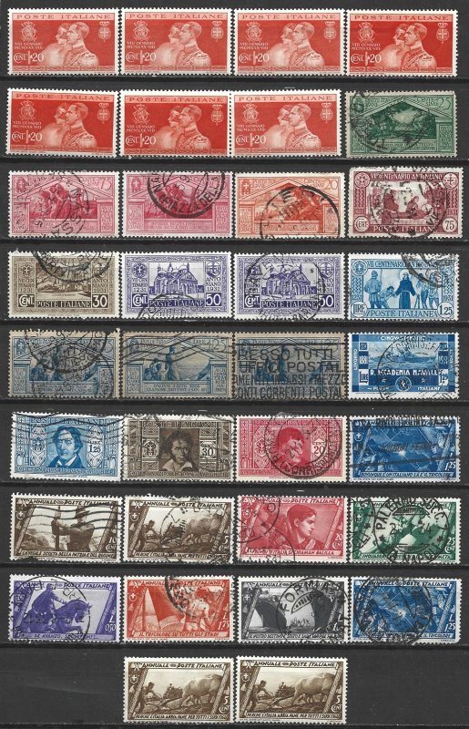 COLLECTION LOT 7390 ITALY 34 STAMPS 1930+ CLEARANCE