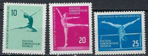 Germany DDR 555-57 MNH 1961 Gymnastics (ak2435)