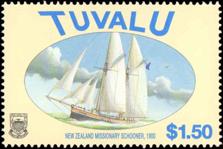 Tuvalu #768-771, Complete Set(4), 1998, Ships, Never Hinged