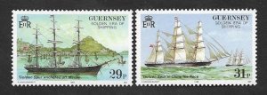 SE)1988 GUERNSEY, SAILING, THE GOLDEN SPUR, ANCHORED IN MACAU & CHINESE TEA REGA