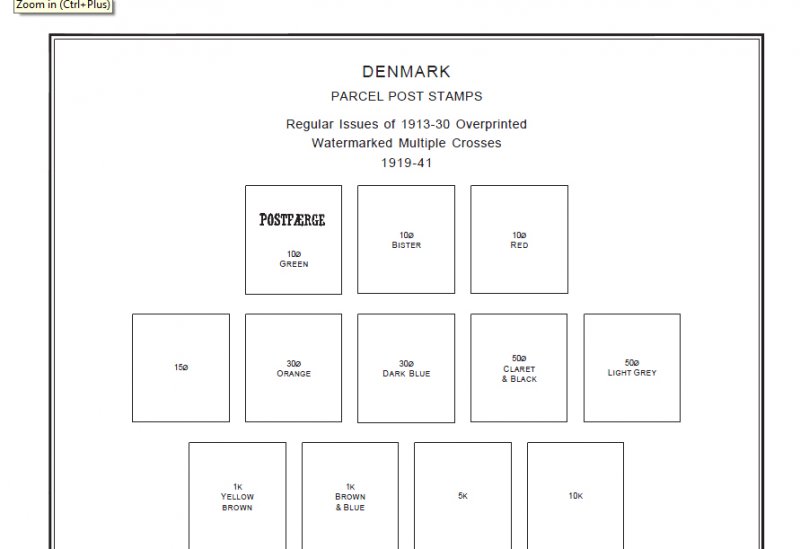 DENMARK STAMP ALBUM PAGES 1861-2011 (233 PDF digital pages)