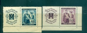Bohemia and Moravia - Sc# B1a-2a. 1940 Semi With Labels. MNH $4.50.