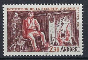 French Andorra 177 MNH 1967 issue (an9748)