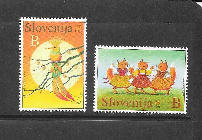 BIRDS - SLOVENIA #519-20   MNH