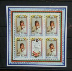 Lesotho 1982 Birth of Prince William of Wales Miniature Sheet MNH