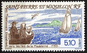 SPM / ST. Pierre & Miquelon 1993 Sailing Ships Birds MNH