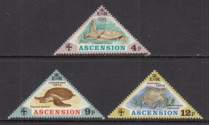 Ascension 170-172 Turtles MNH VF