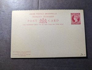 Mint British Tobago Postal Stationery Postcard and Reply Card