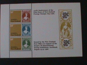 ​NEW ZEALAND-1980- SC#705a NEW ZEALAND POSTAGE STAMP 125TH ANNIV: MNH-S/S VF