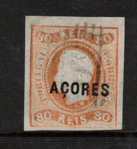 Azores #5 Very Fine Used With Three Expert Handstamps