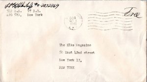 United States A.P.O.'s Soldier's Free Mail 1945 U.S. Army, A.P.O. 534 Foggia,...