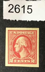 MOMEN: US STAMPS #534 IMPERF MINT OG H LOT #2615