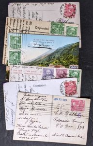 EDW1949SELL : AUSTRIA 6 c1910 Austria postcards Esperanto Messages