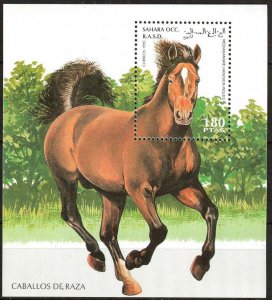 Sahara 1995 Horses S/S MNH