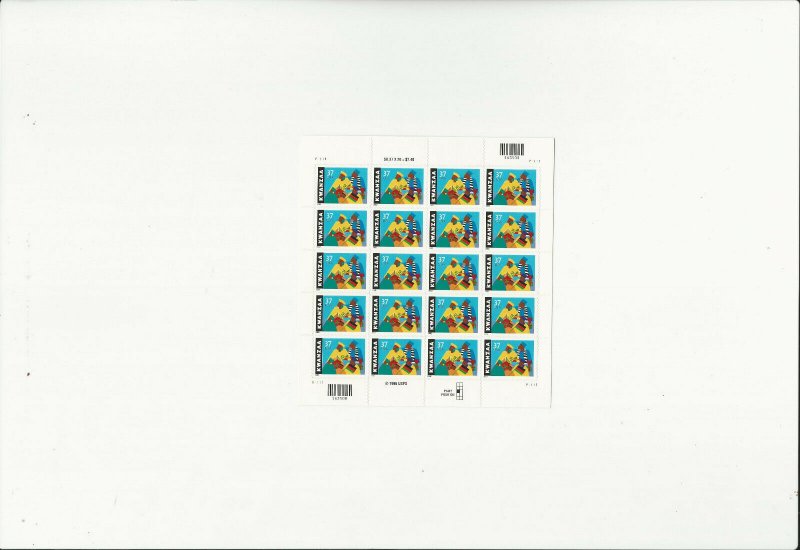 US Stamps Sheet/Postage Sct #3673 Kwanzaa MNH F-VF OG  FV 7.40