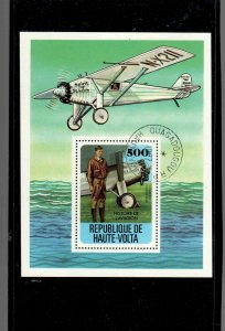 BURKINA FASO #467 1978 HISTORY OF AVIATION MINT VF NH O.G S/S CTO