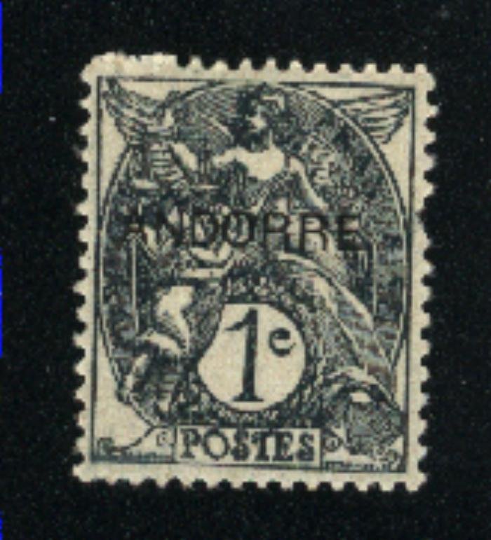 Andorra - French Administration #1 -! Mint NH VF 1931 PD