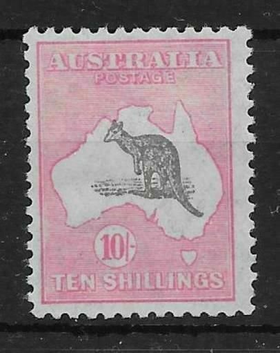 AUSTRALIA SG136 1932 10/= GREY & PINK MTD MINT