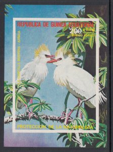 Equatorial Guinea Africa Birds Souvenir Sheet MNH VF