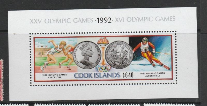 Cook islands 1990 Olympic Games MS UM SG MS1245