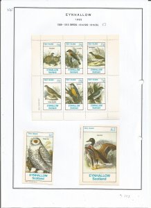 EYNHALLOW -1982 - Birds - Sheets - Mint Light Hinged - Private Issue