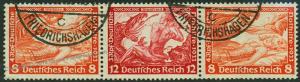 Germany 1933 Wagner Opera Mi W58 Se-Tenant Zusammendruck Strip 53147