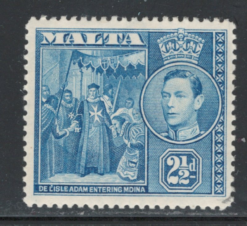 Malta 1938 King George VI 2 1/2p Scott # 196 MH