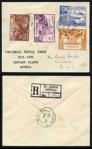 Antigua 1949 UPU Printed First Day Cover