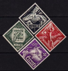 Monaco 1953 - Air Post Helsinki Olympics - M-XF-NH # C36-C39