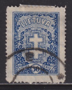 Lithuania 217 Double Barred Cross 1930
