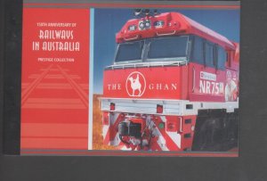 Australian Stamps 2004 Railways Trains 150 Years Prestige Booklet 50c 