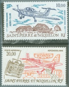 St. Pierre & Miquelon #C67-C68  Single