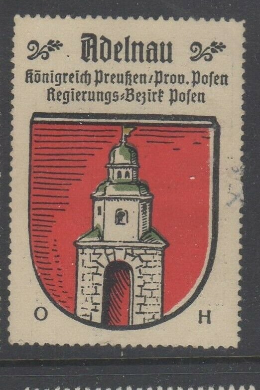 Germany- Kaffee Hag Town Crest Stamps- Adelnau, Prussia, Posen #520  - MH OG