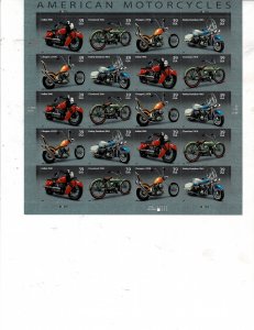 Motorcycles 39c US Postage Sheet #4085-88 VF MNH