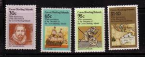 Cocos Islands Sc115-8 1984 375th anniv Discovery stamp set