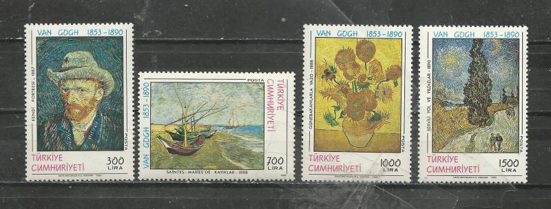 Turkey Scott catalogue #2481-2484 Mint NH